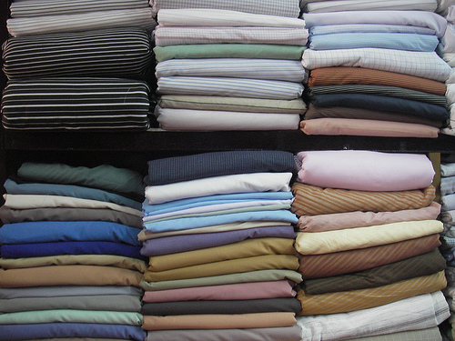 Dress shirt fabrics bunches and bolts