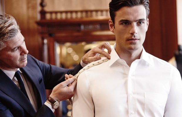 Bespoke and made to measure shirts: Getting measured