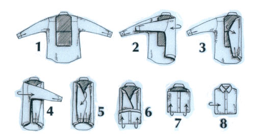 How To Fold Dress Shirts And Pack Them Properly: proper technique