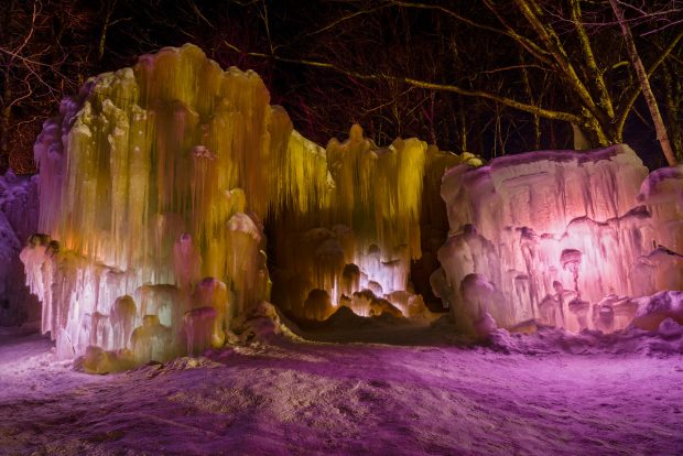 Winter Getaway: Vermont - ice castles