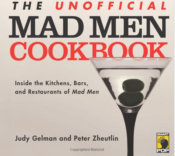 mad men cookbook with vintage cocktails