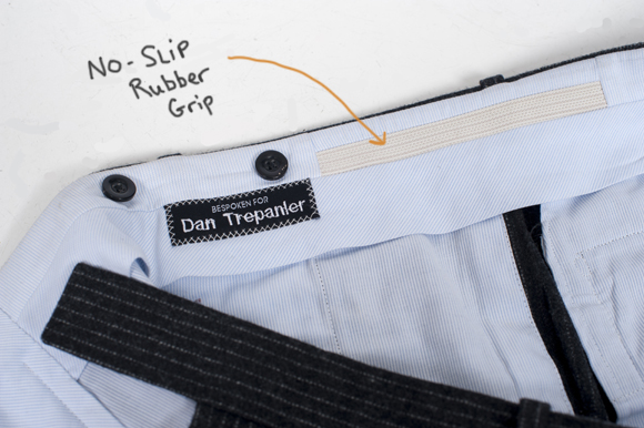 Our Guide To Keeping Your Dress Shirt Tucked In All Day: no slip rubber grip