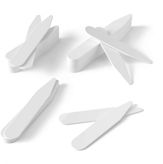 plastic dress shirt collar stays