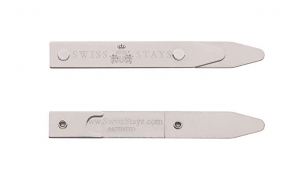 stainless steel dress shirt collar stays