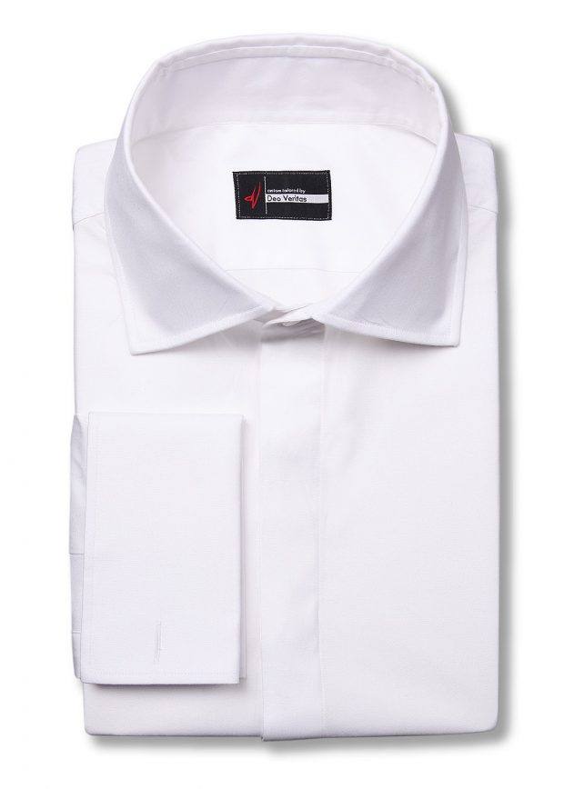 male white dress shirt