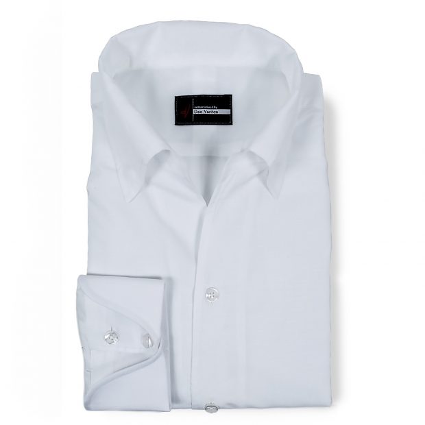 Linen / Cotton White Dress Shirt