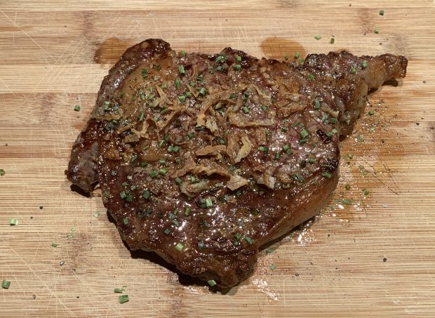 cast iron skillet steak complete