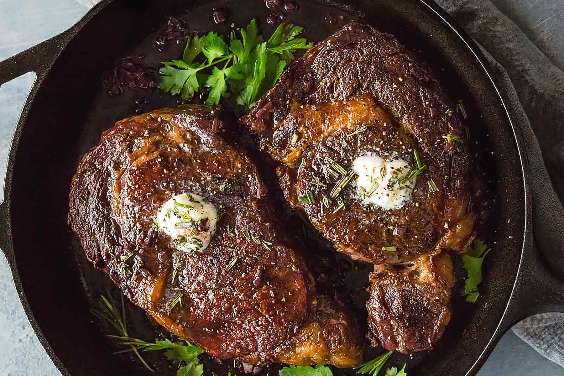 The Perfect Cast Iron Steak • The Crumby Kitchen