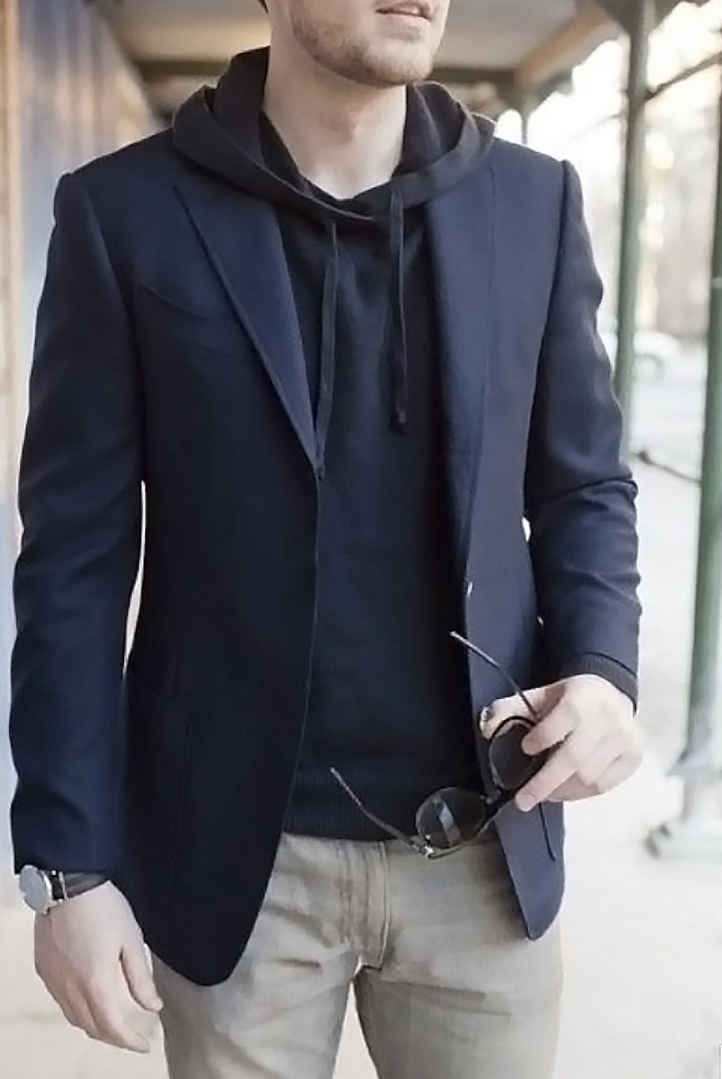 navy-hoodie-with-blazer-unfused-deo-veritas-online-journal-style