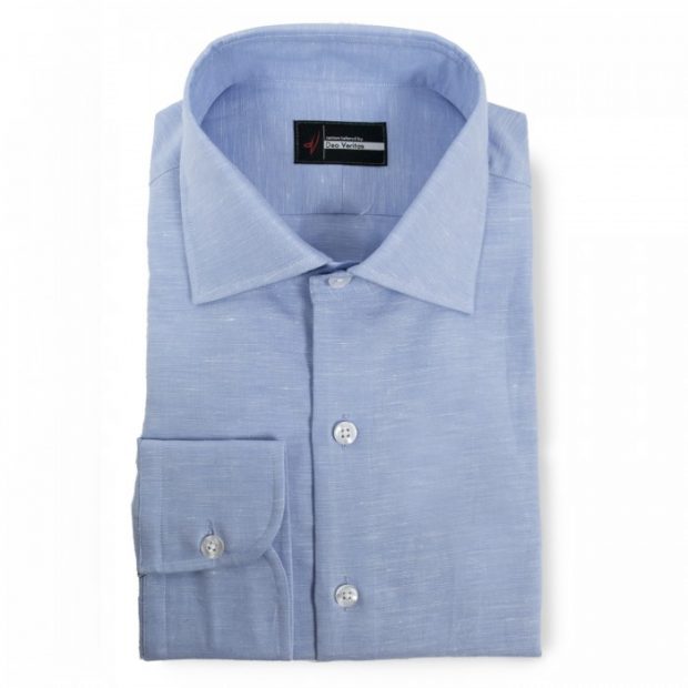 light blue mens linen shirt 