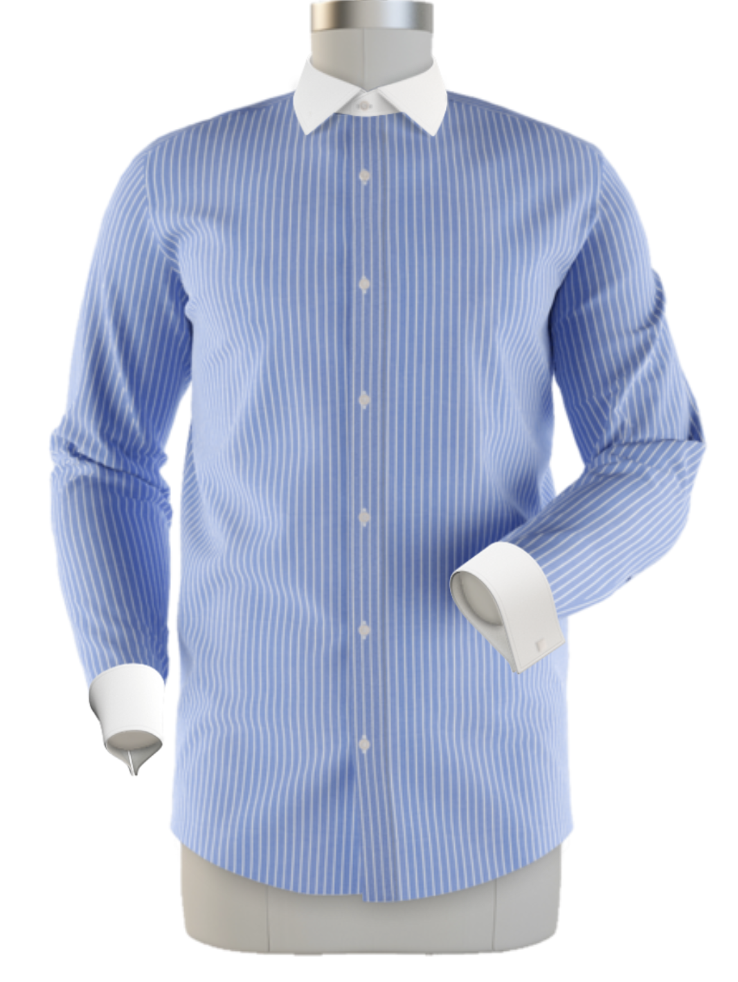 mens point collar blue pinstriped shirt mens point collar blue pinstriped shirt