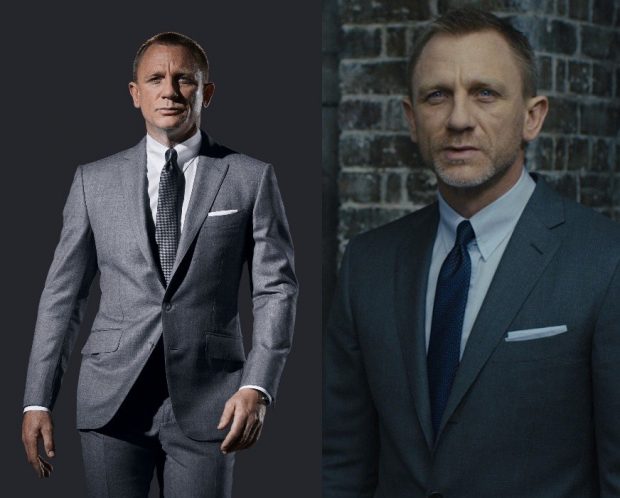 james bond tab collar dress shirt