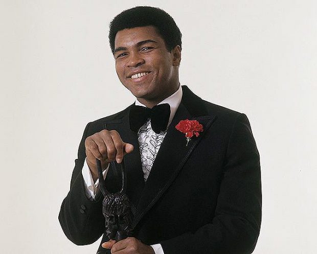 Boxing Legend And Style Icon Muhammad Ali: wearing a tuxedo