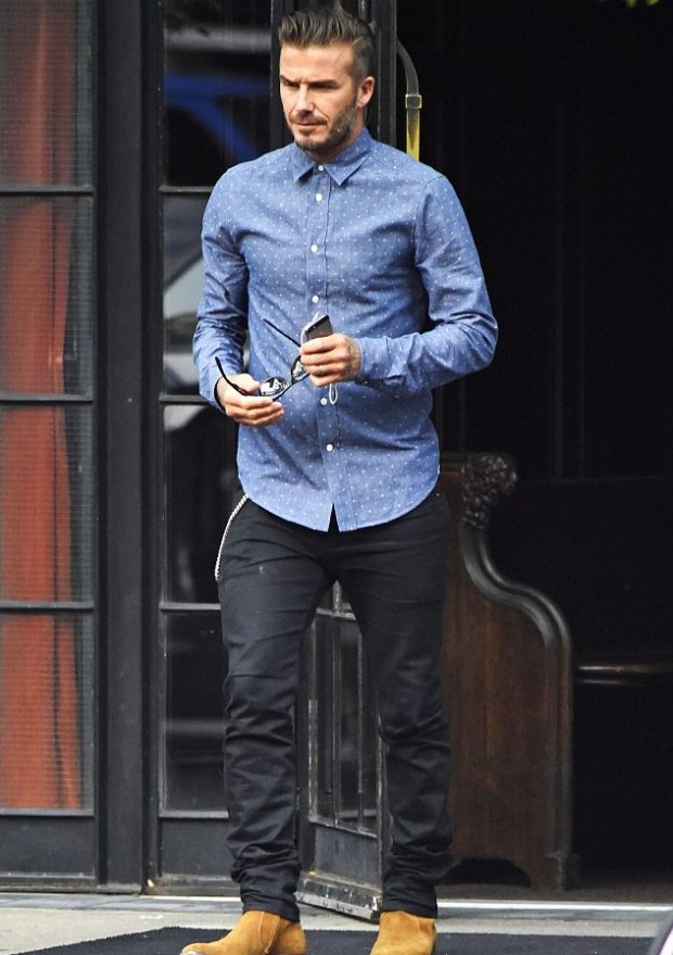 david beckham in shirt