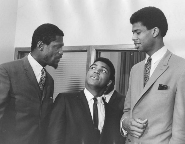 Boxing Legend And Style Icon Muhammad Ali: among greats jabbar and russell
