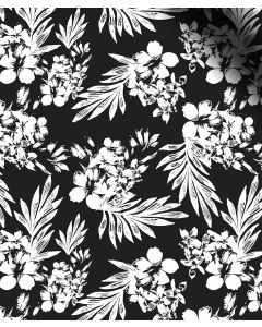 Black and White Floral Print