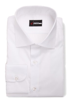 non transparent white dress shirt