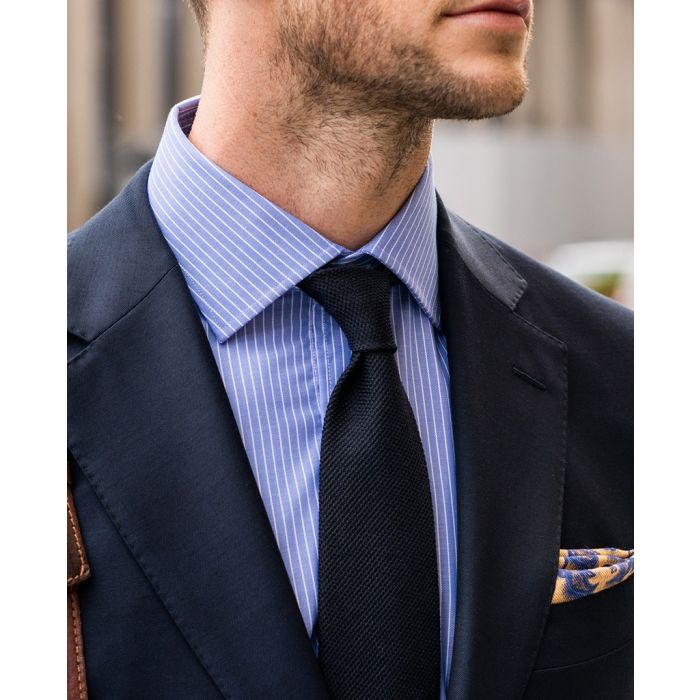 Pinstripe hot sale dress shirt