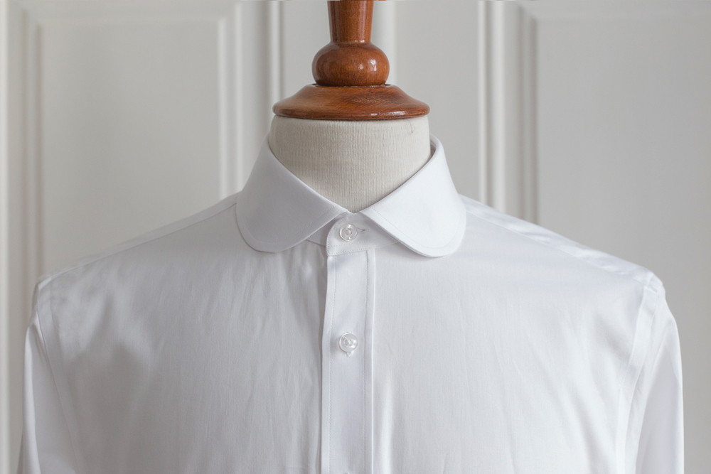 rounded collar dress shirts