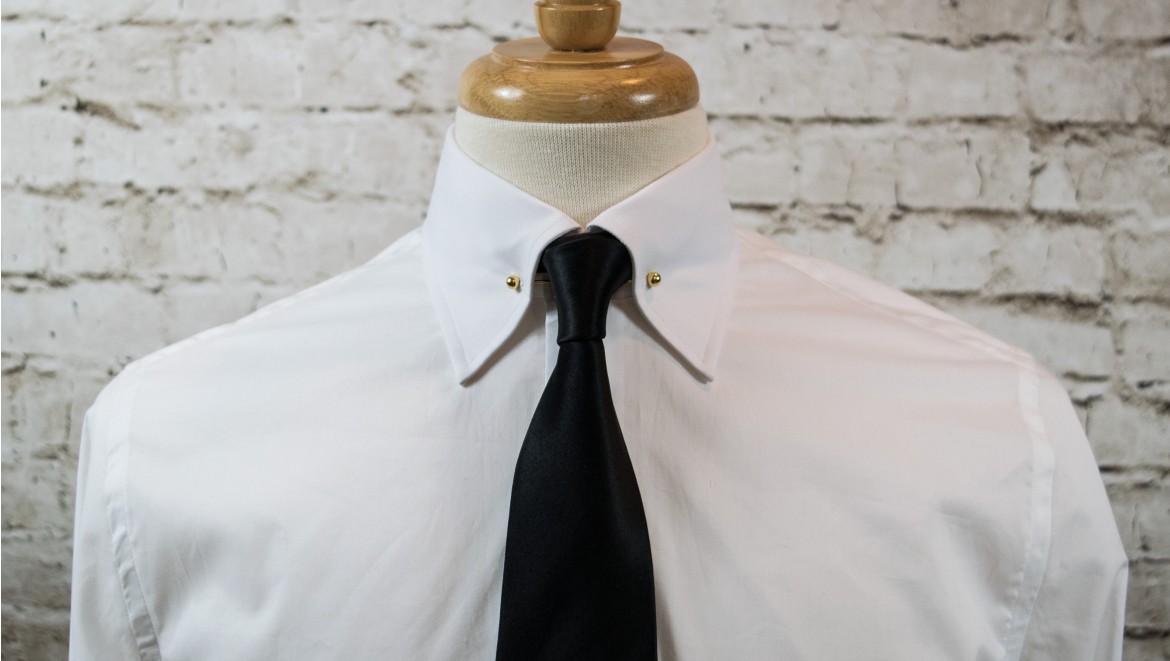 pin collar dress shirt
