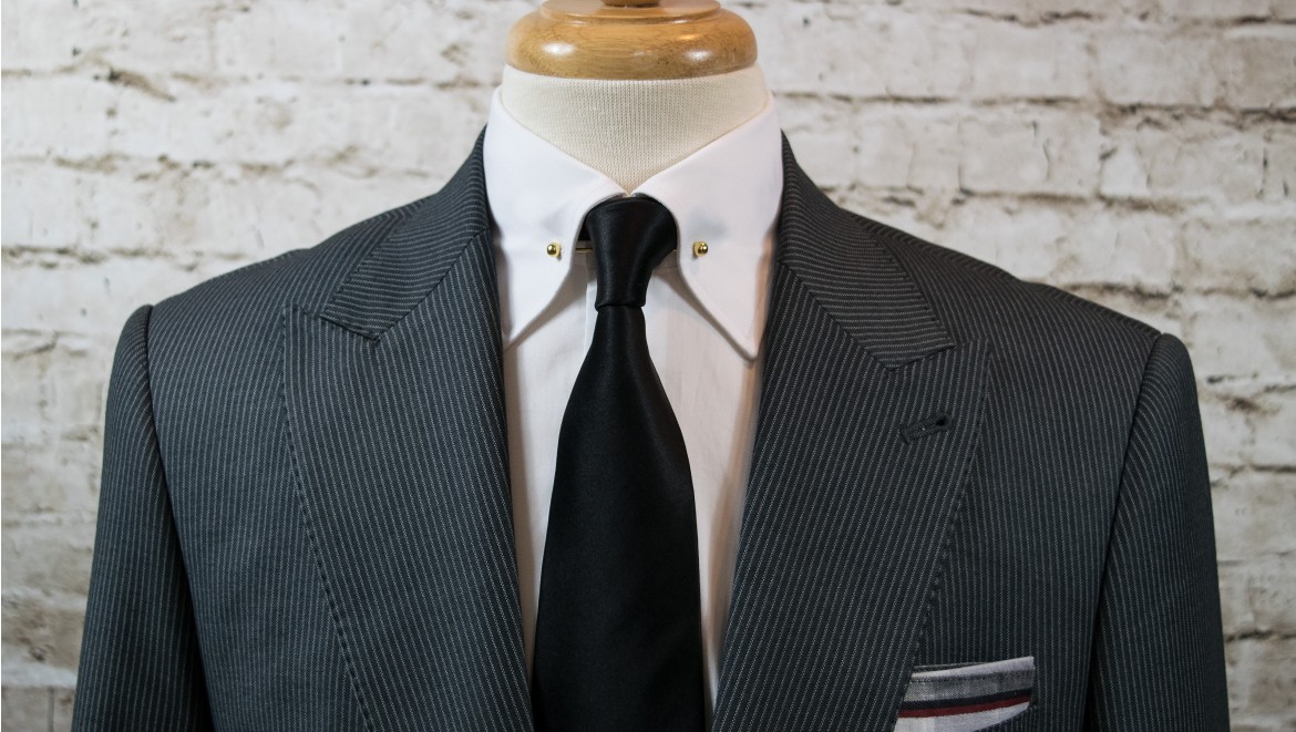 Pinned Collar - Dress Shirt Collar Styles | Deo Veritas