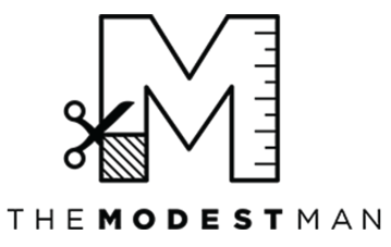 Custom dress shirts Modest man logo